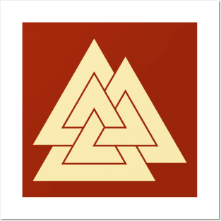 Tricursal Valknut Posters and Art